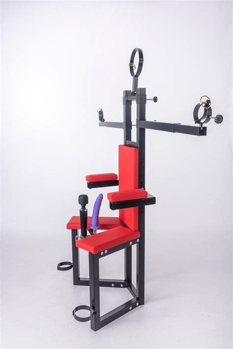 CBT TAU CHAIR With Handcuffs and Collar for Bondage. Bdsm。